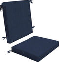 Honeycomb Outdoor Midback Chair Cushion 18.5in x 17in - Durable Indigo