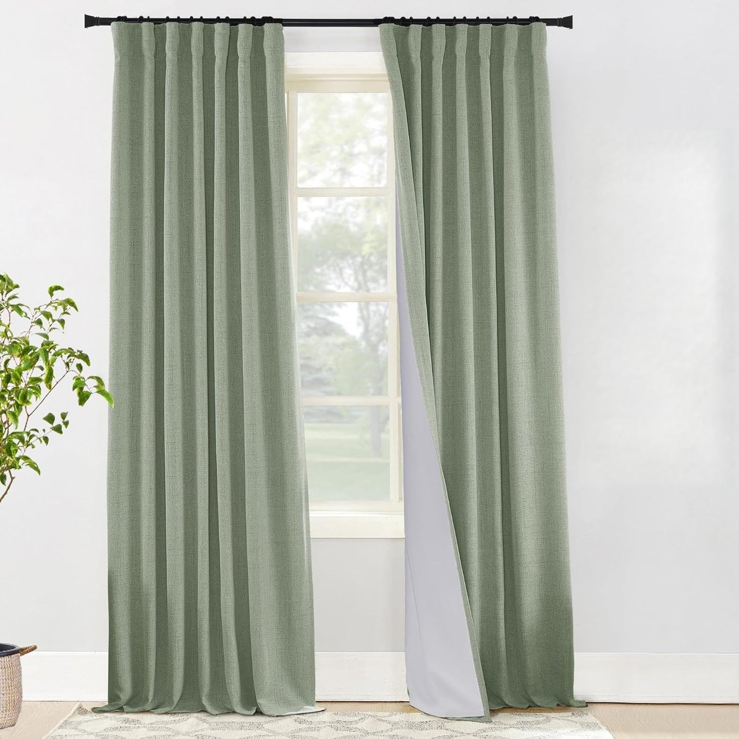 PANELSBURG 96 Inch Curtains Set for Bedroom Living Room Decor