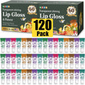 AZEN 120 Pack Lip Gloss Set - Clear High Shine Lip Oil for Dry Lips
