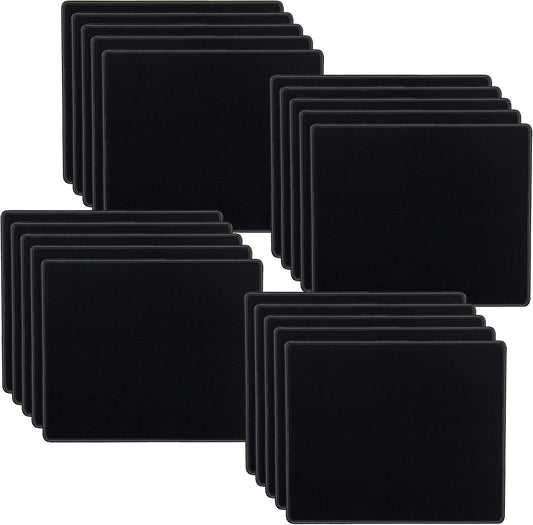 Non-Slip Premium 2mm Mouse Pad 20 Pack - Waterproof, Stitched Edges