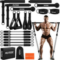 Pilates Bar Kit with Resistance Bands - Heavy Duty Home Gym