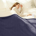 Heated Blanket Twin Size 62 in x 84 in - Cozy Flannel Sherpa Electric