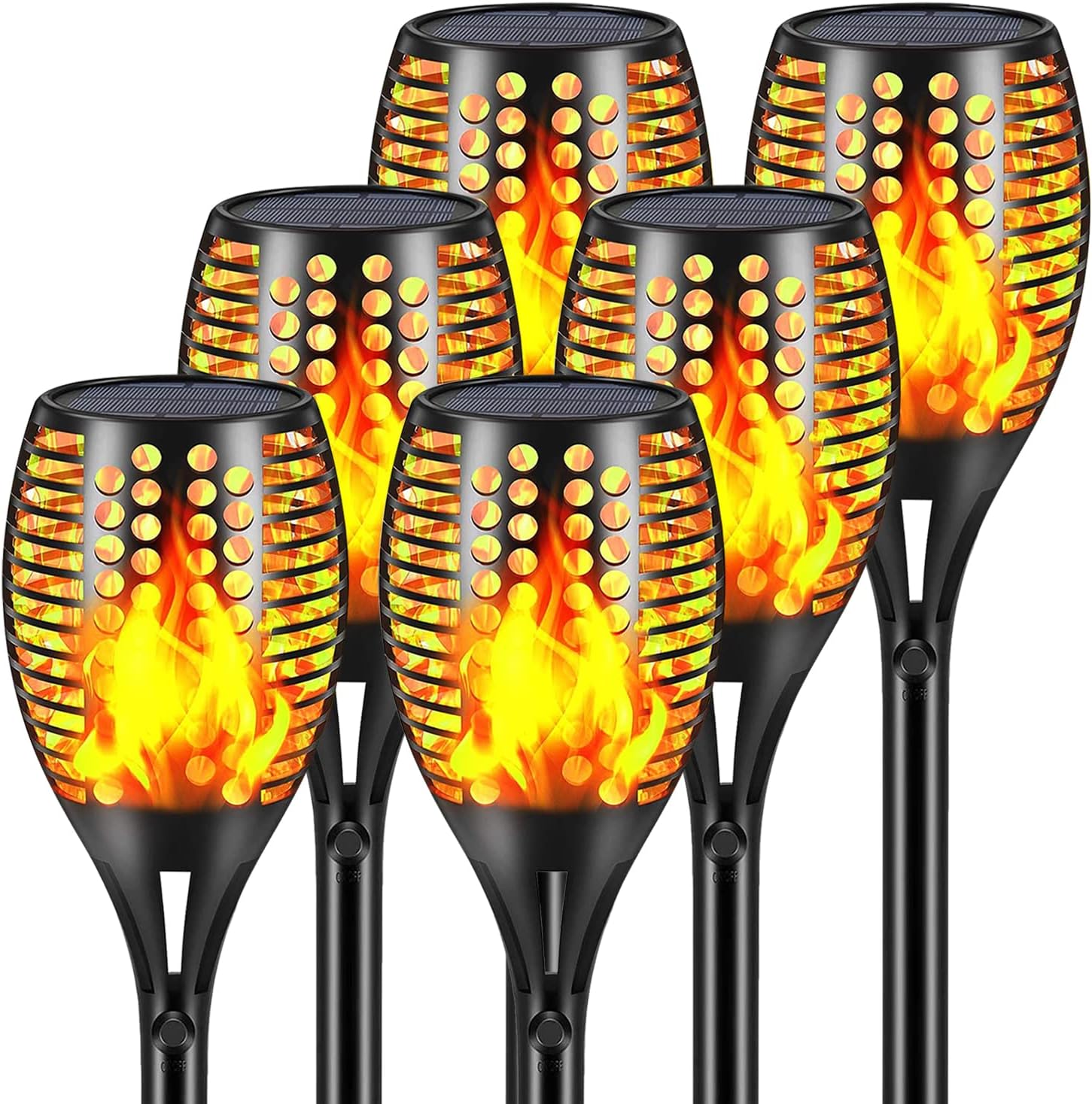 Aityvert Solar Lights - 43in Flickering Flames Torch Lights