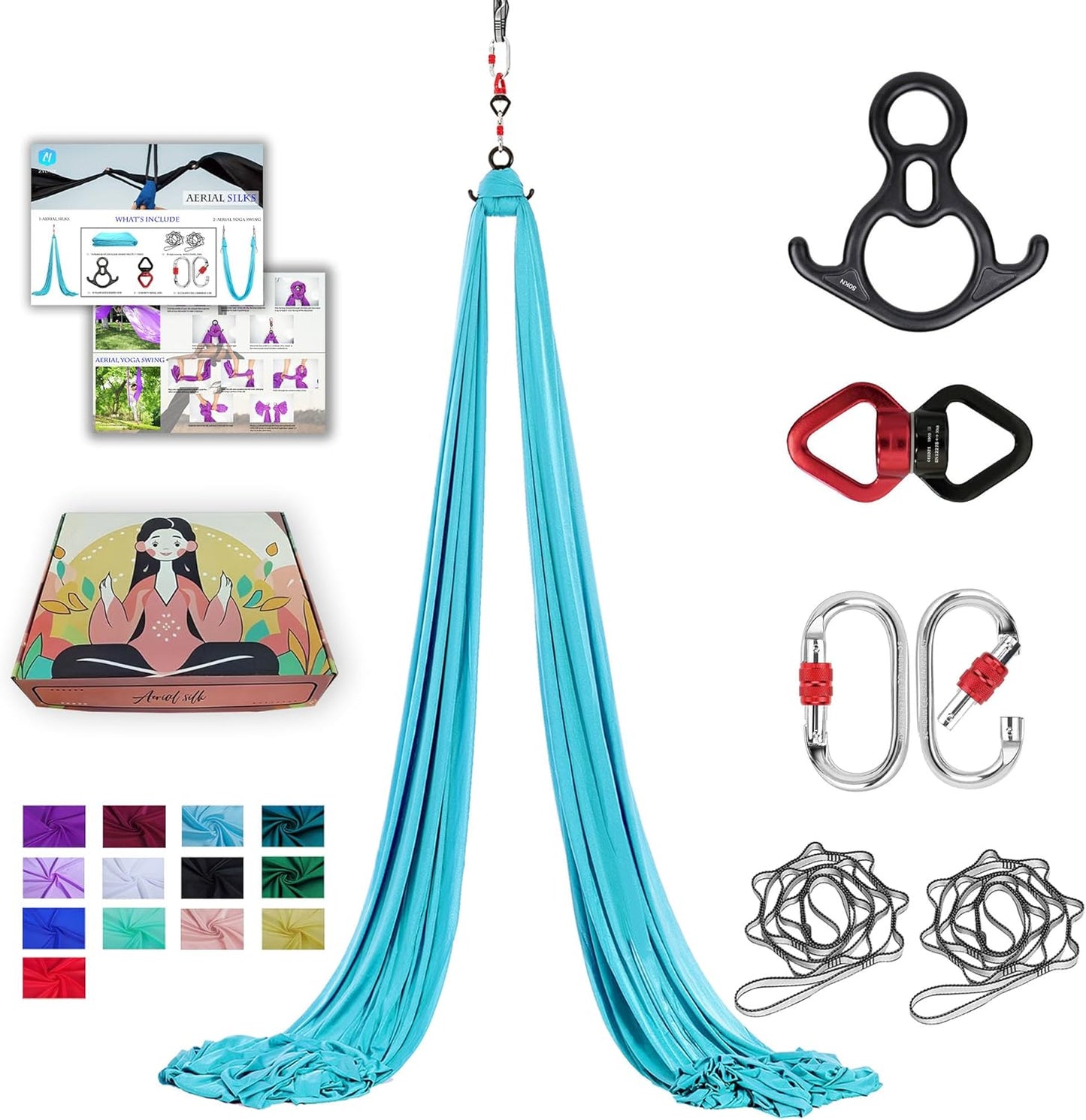 Aerial Silks 11 Yards for Home Aerial Yoga and Gymnastics