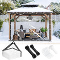 Heavy Duty Clear Tarp 8x10 ft 14MIL Waterproof - Durable Clear Vinyl