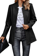 CCTOO Women's Casual Open Front Blazer - Versatile Office Coat