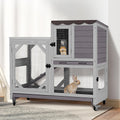 Duplex Rabbit Hutch Indoor with Chew-Proof Frame - Two-Tray Clean