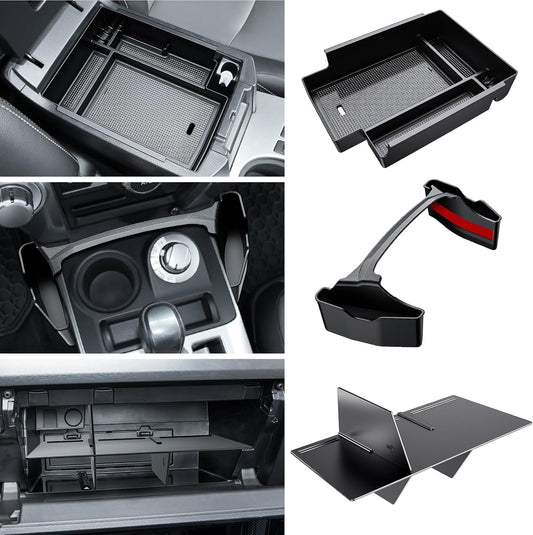 3PCS Center Console Organizer for Toyota 4Runner 2010-2024