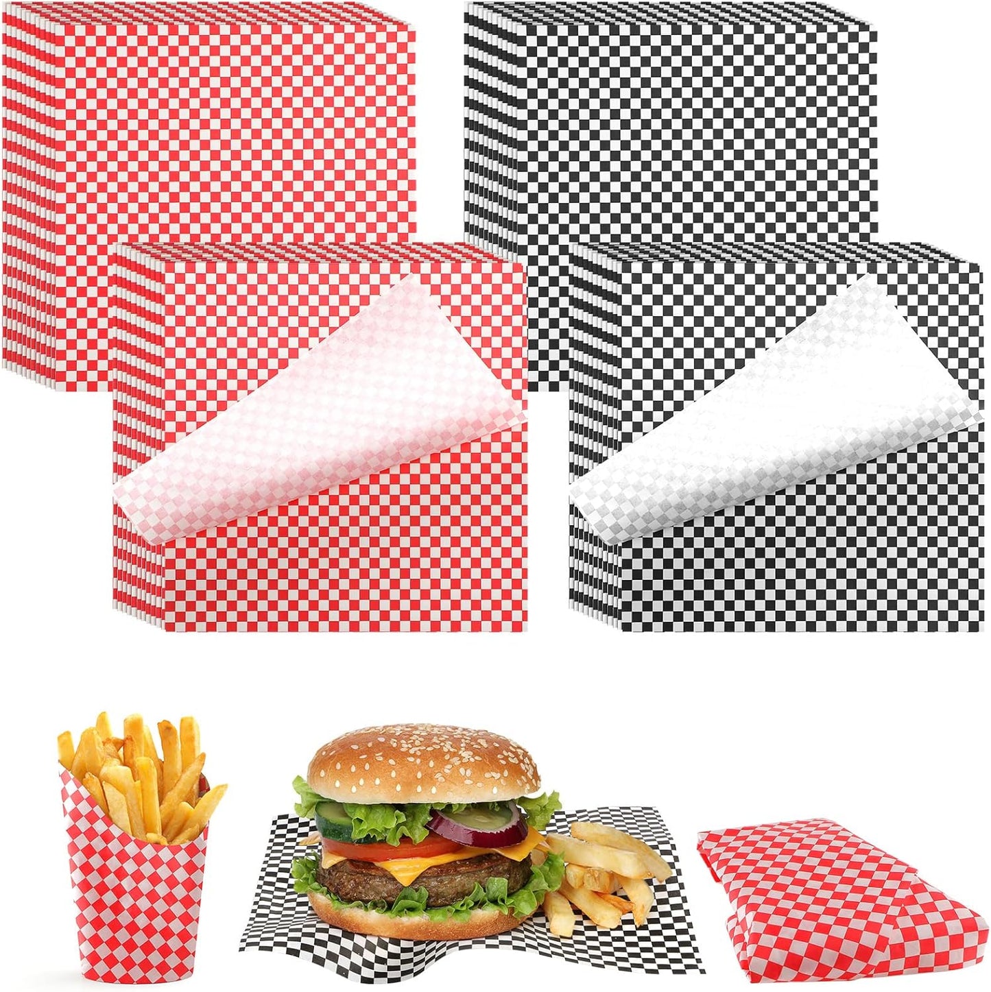 Deli Paper Sheets for Food Basket Liners - 1000 Pcs 12 x 12 in