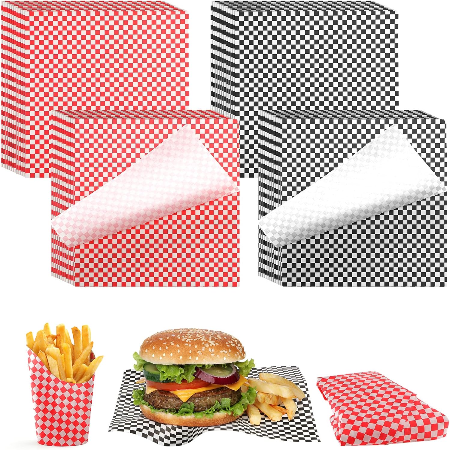 Deli Paper Sheets for Food Basket Liners - 1000 Pcs 12 x 12 in