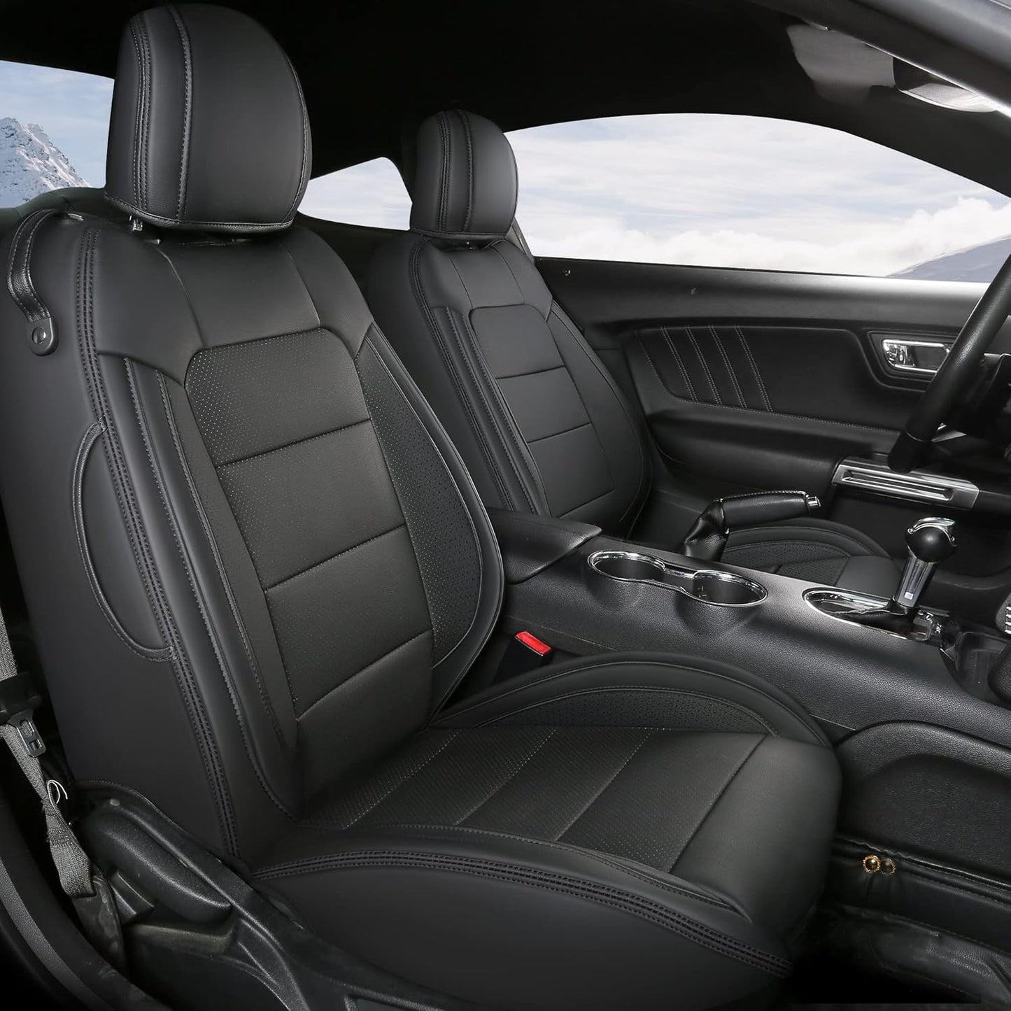 Customized Full Set Car Seat Covers for Ford Mustang Coupe
