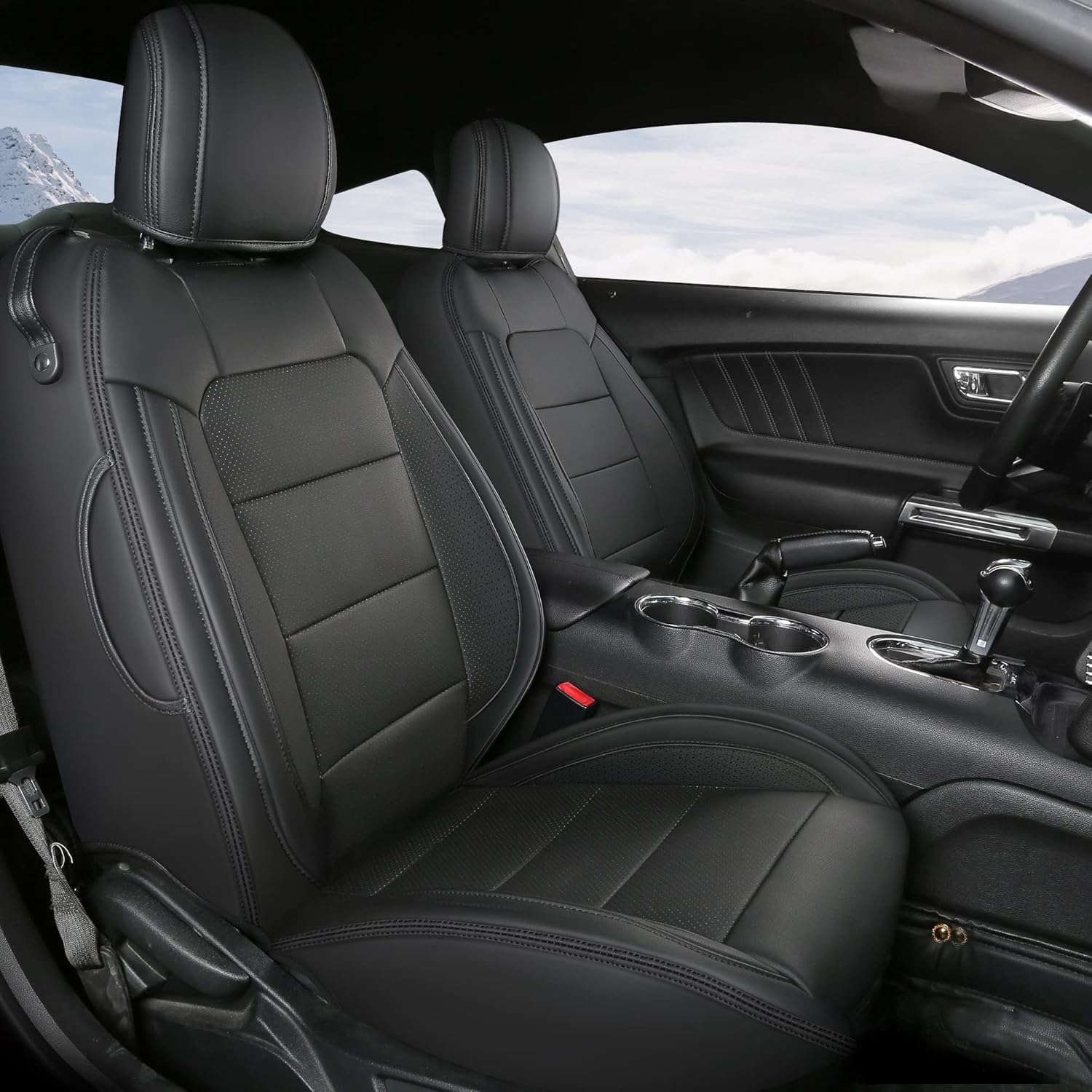 Customized Full Set Car Seat Covers for Ford Mustang Coupe