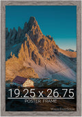 wallsthatspeak 19.25x26.75 Gray Barnwood Picture Frame - Rustic Puzzle