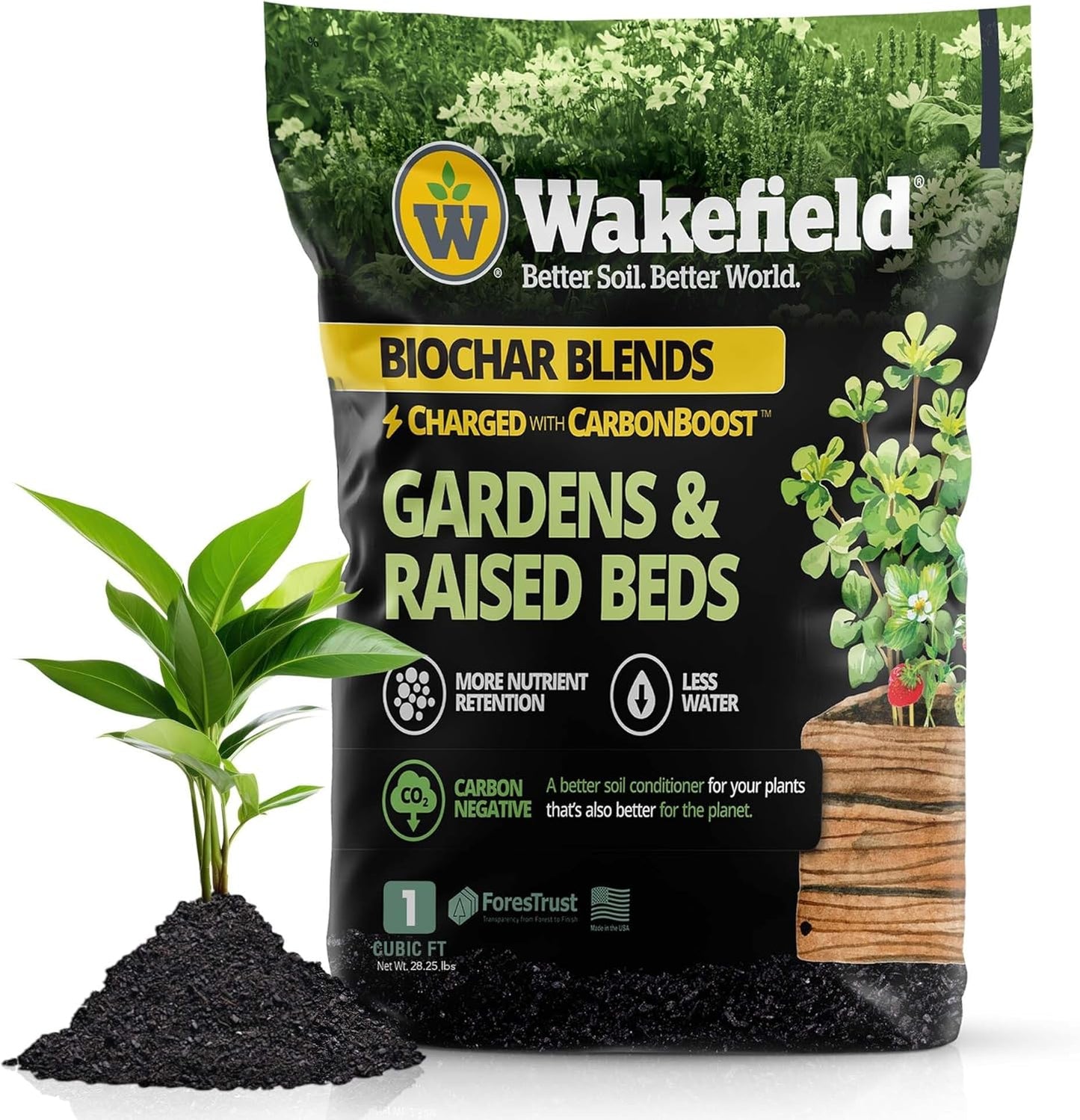 Wakefield Premium Biochar Blend for Ultimate Organic Potting Soil