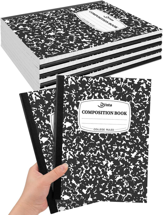 Dynta 10-Pack College Ruled Notebooks - Perfect for Students & Teachers! 