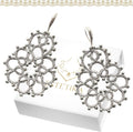 Lace earrings for women - Lightweight artisan tatting dangles