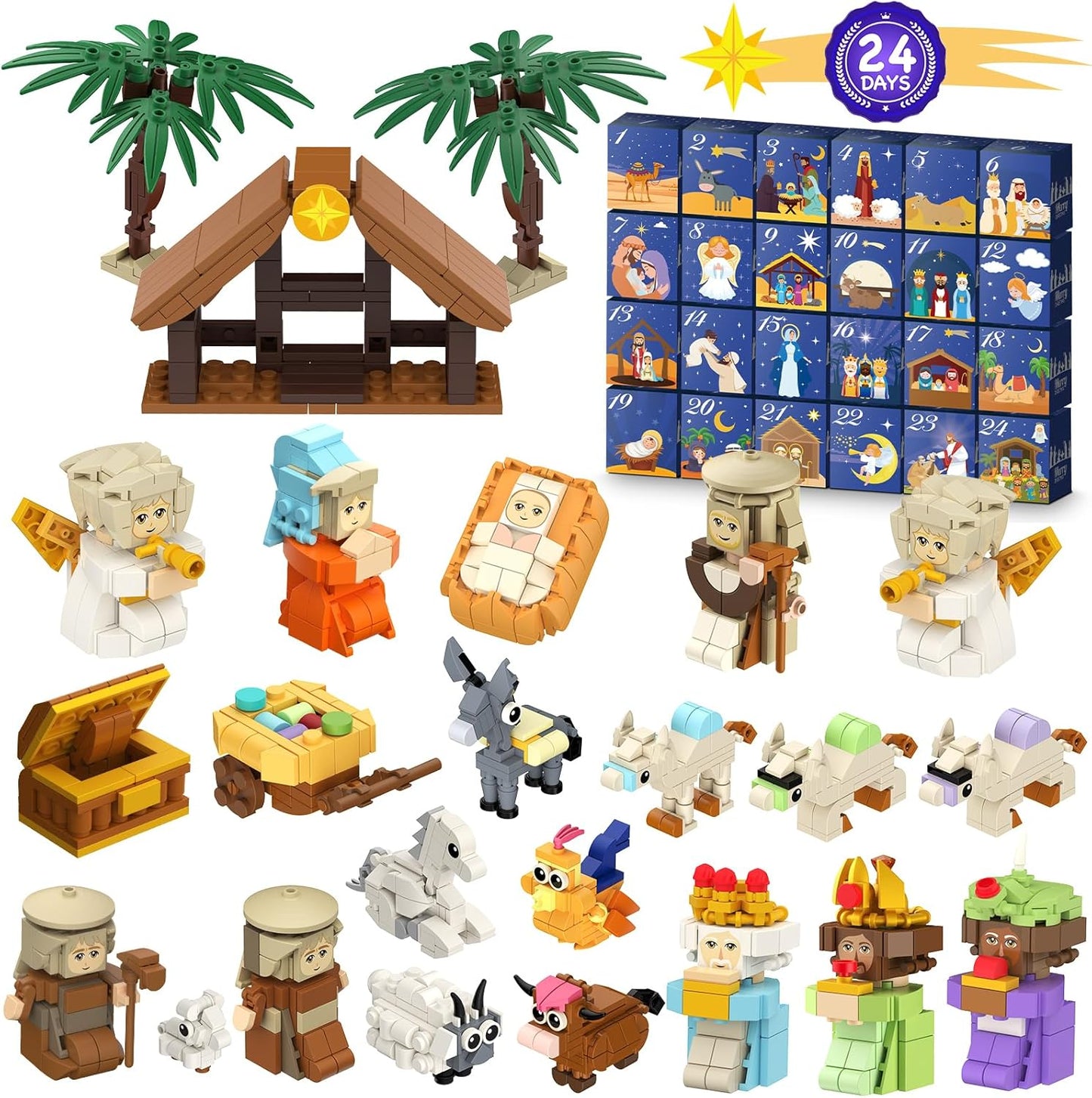 Nativity Advent Calendar 2025 Building Blocks for Family Fun