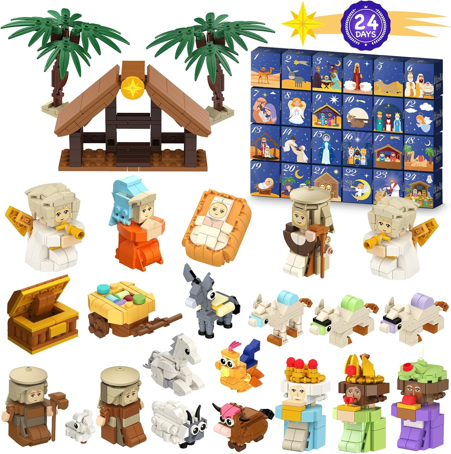 Nativity Advent Calendar 2025 Building Blocks for Family Fun