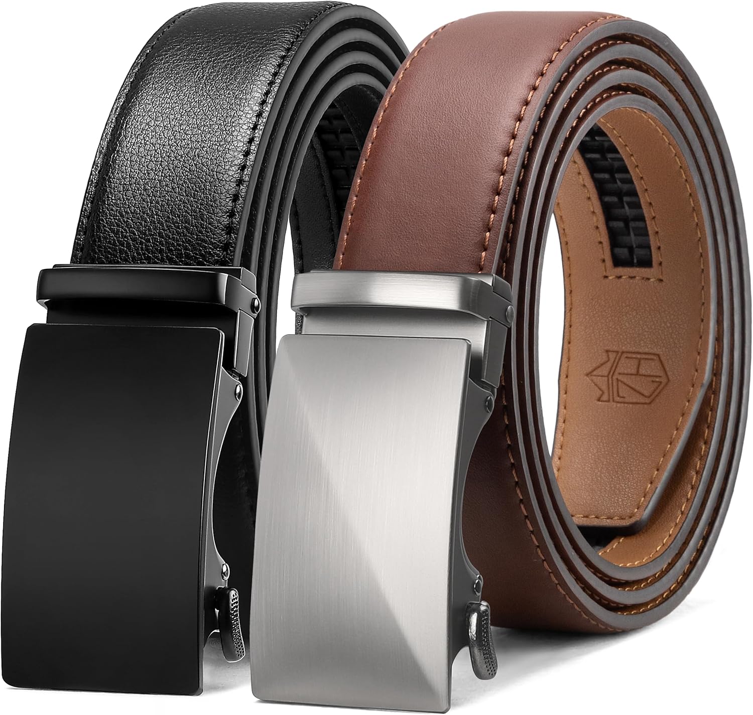 Zitahli Ratchet Belt for Men - Perfect Fit Leather Belts