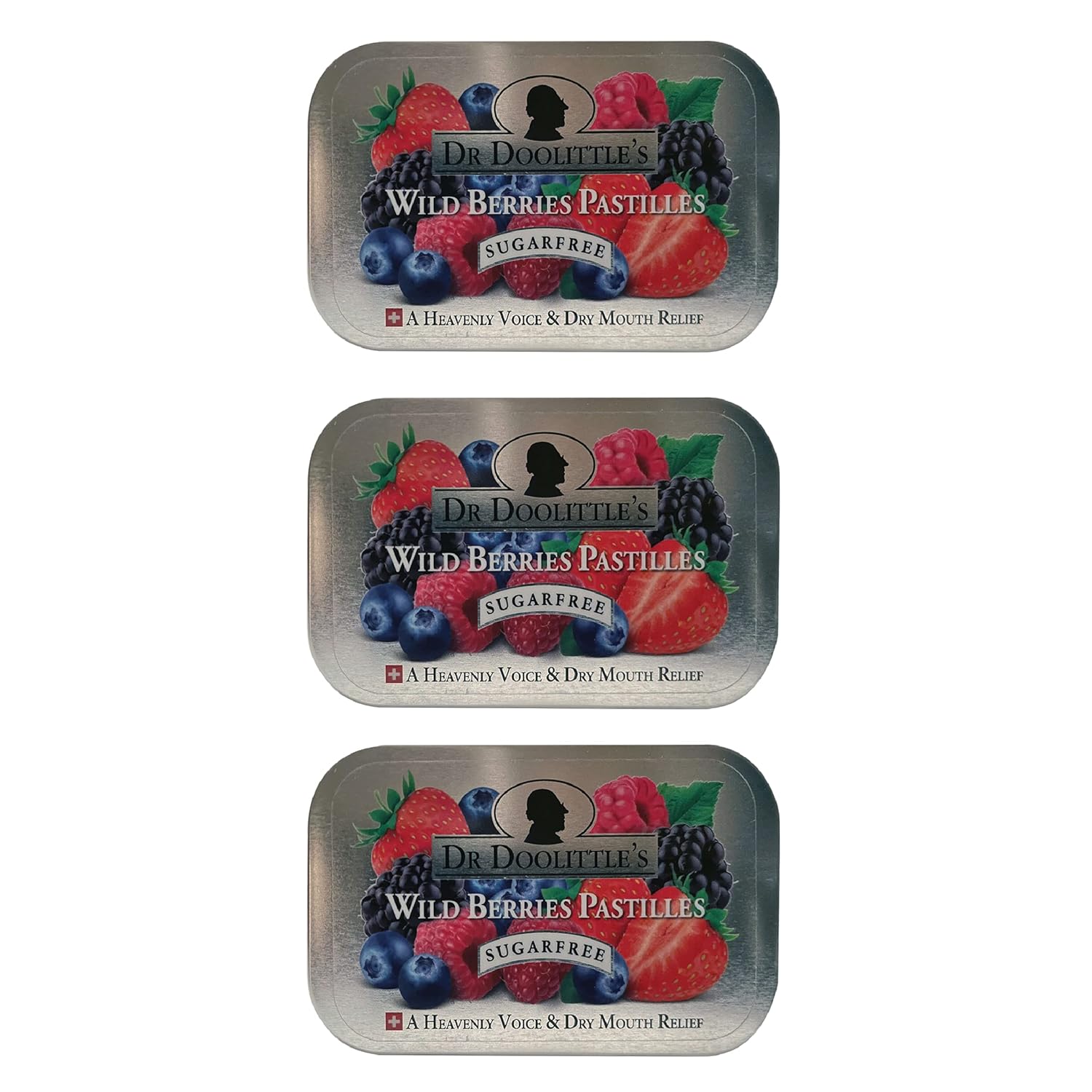 Dr. Doolittles Sugar Free Soft Fruit Pastilles for Throat Relief