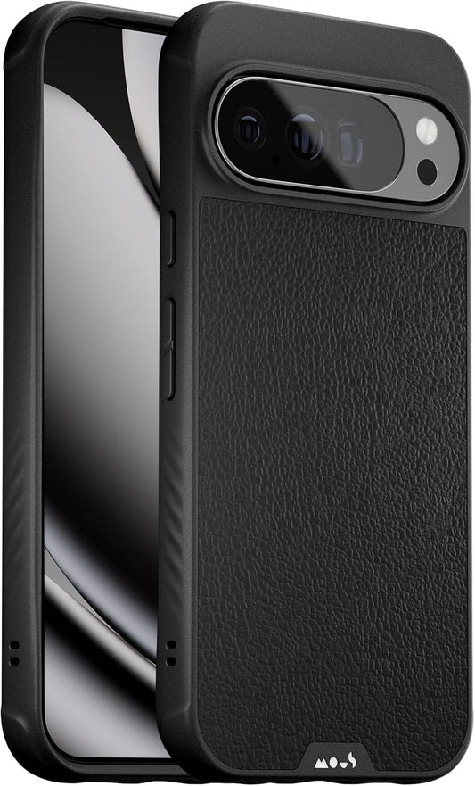 Mous Google Pixel 10 Pro XL Case - Limitless Black Leather Cover