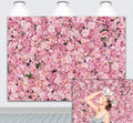 10x8ft Pink Rose Wall Background for Birthday and Wedding Decor