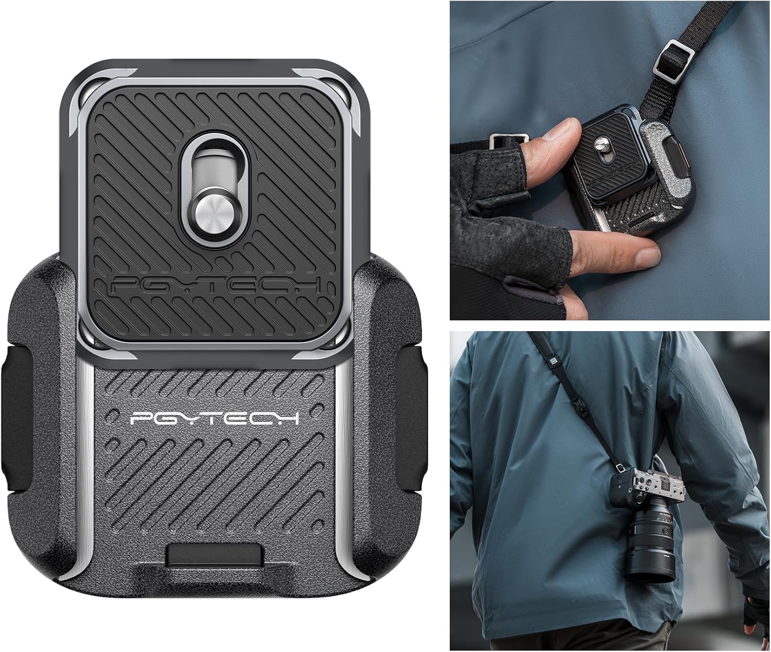 PGYTECH Camera Shoulder Strap Mount Quick Release Clamp Kit