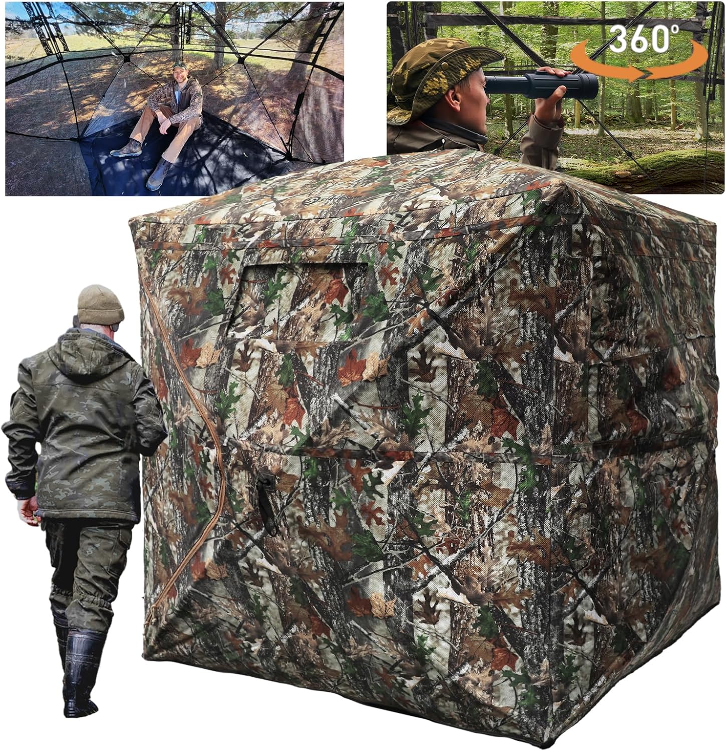 360 See-Through Deer Hunting Blind by FUNHORUN