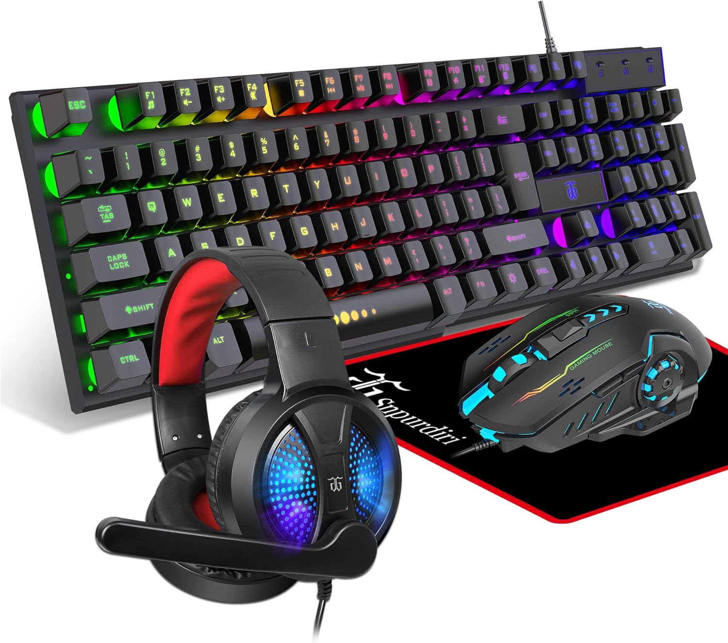 All in One Gaming Keyboard and Mouse Combo for PC and Consoles