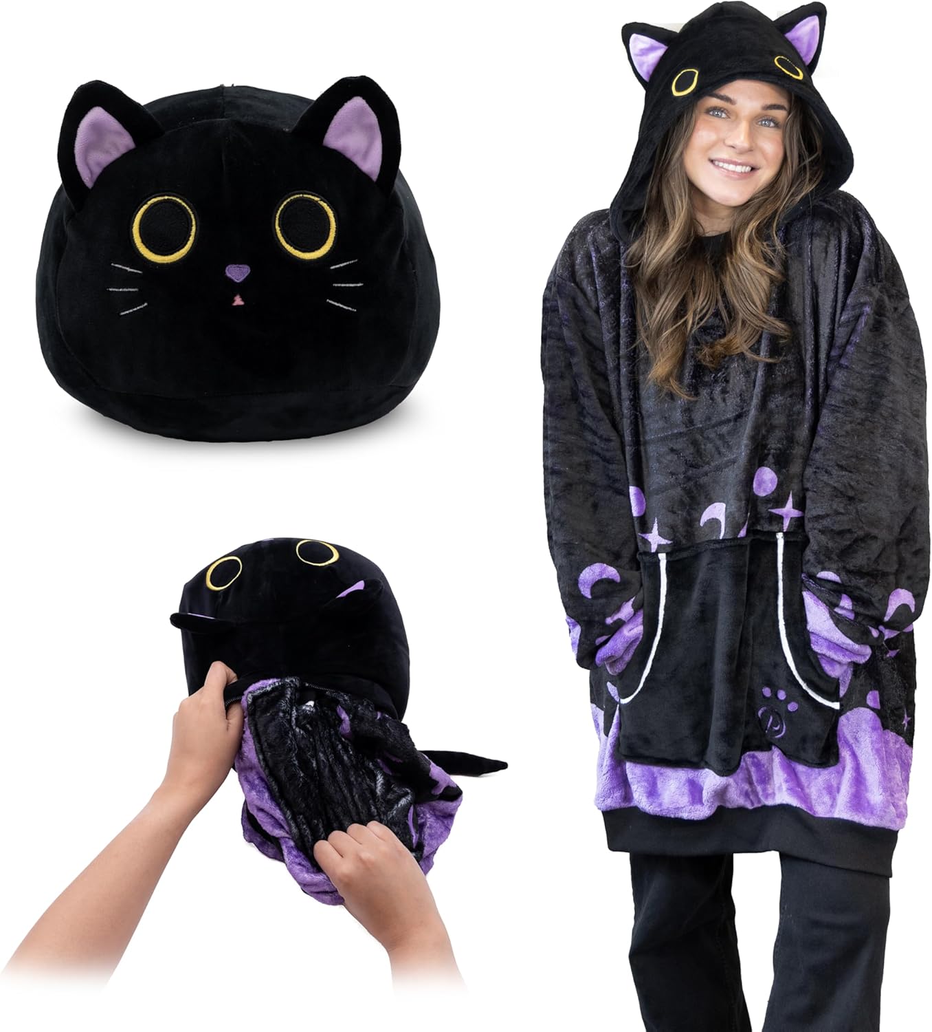 Cozy 2-in-1 Hoodie Blanket - Plushible