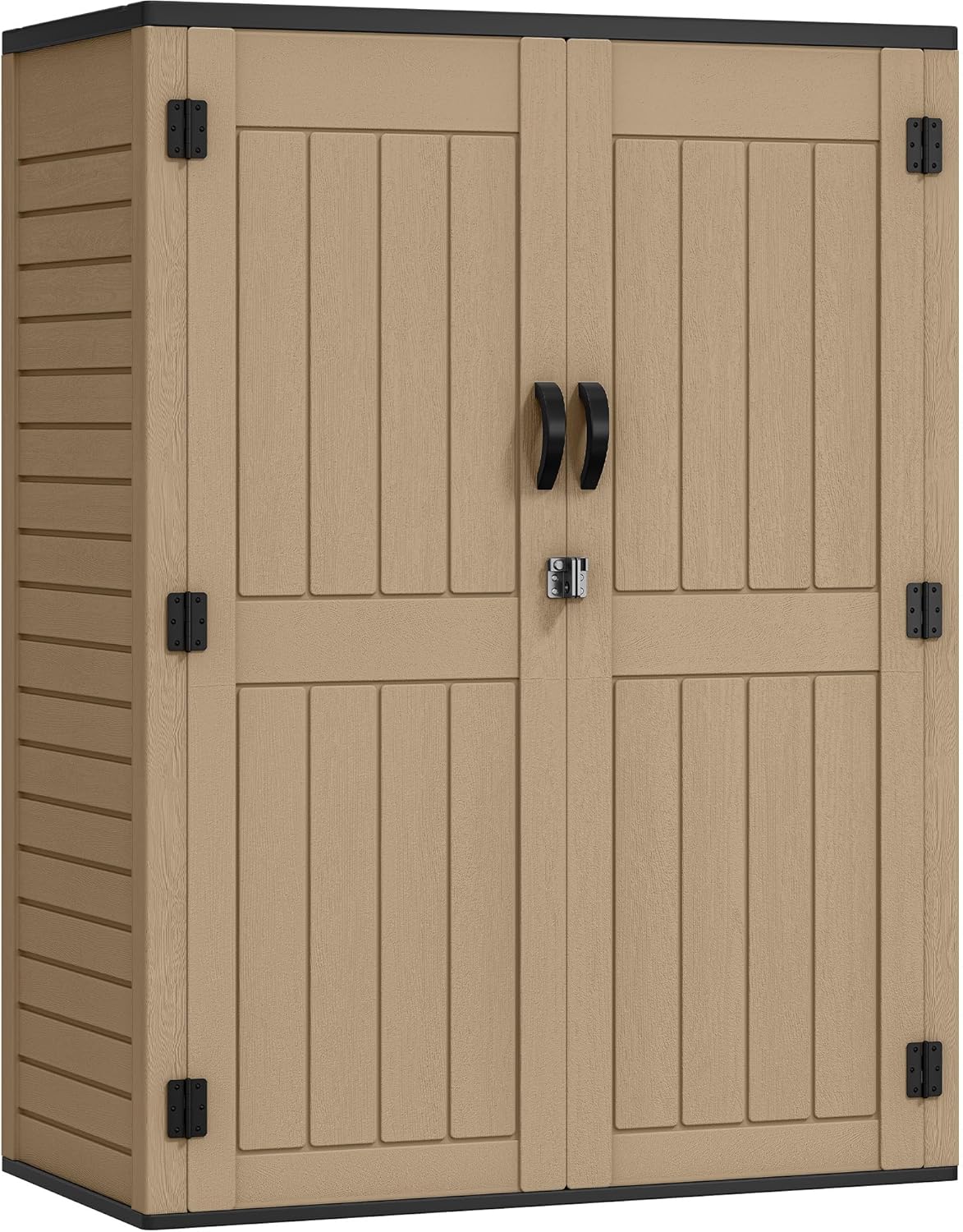 YITAHOME 59 Cuft Waterproof Vertical Resin Shed for Outdoor Use