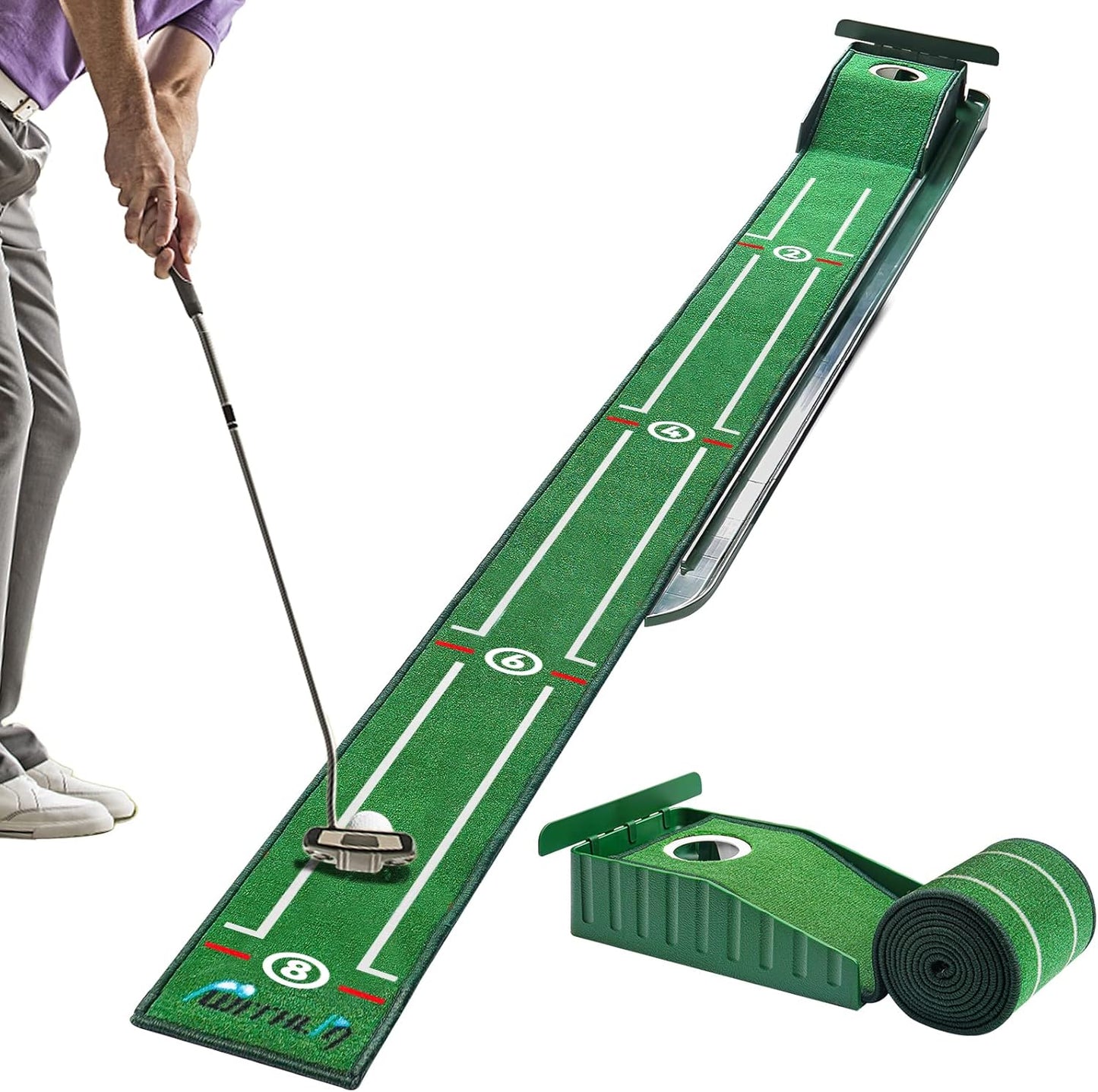 8FT Kamitty Indoor Golf Matt: Perfect Alignment