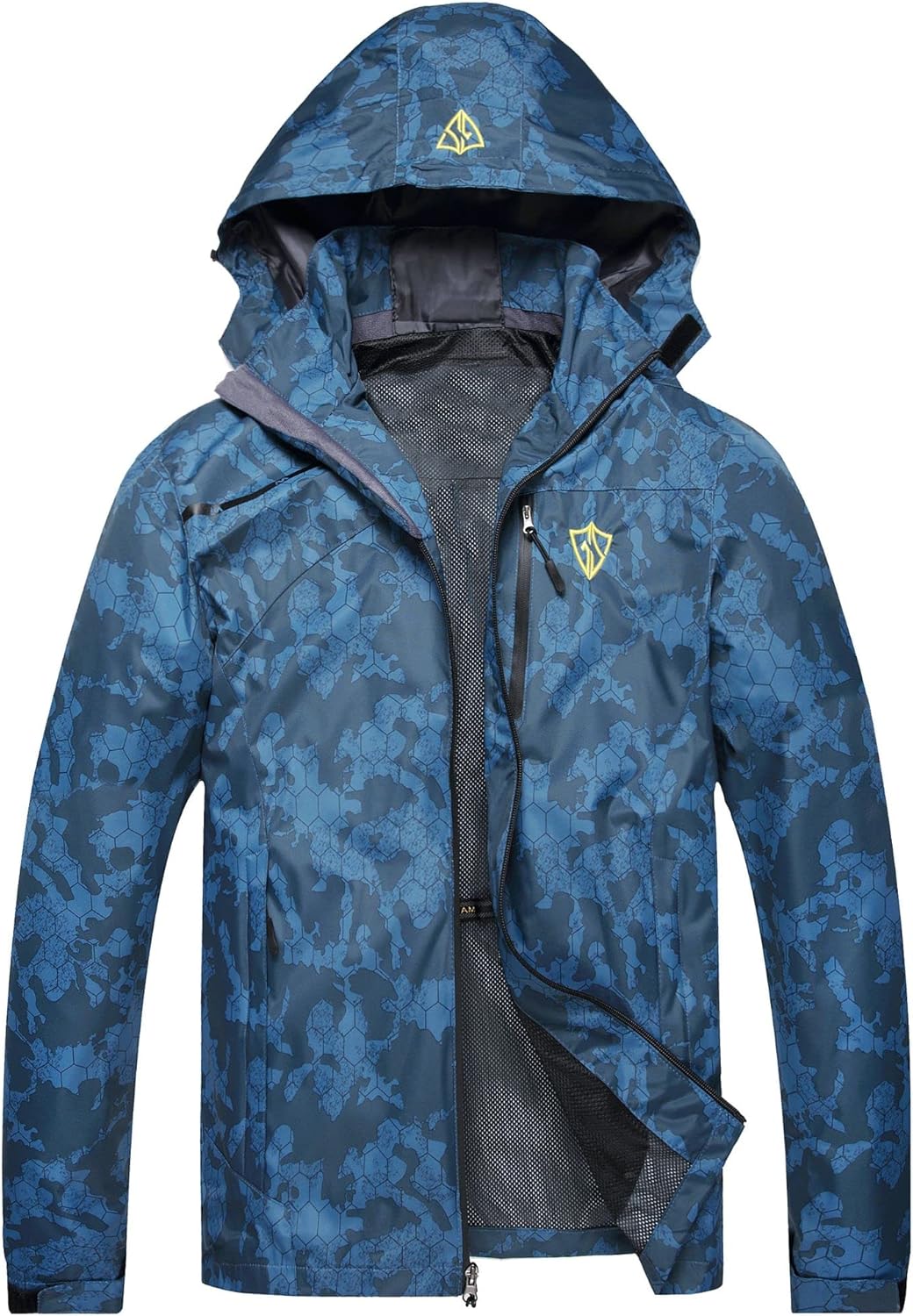 GIISAM Mens Windproof Jacket Lightweight Waterproof Raincoat