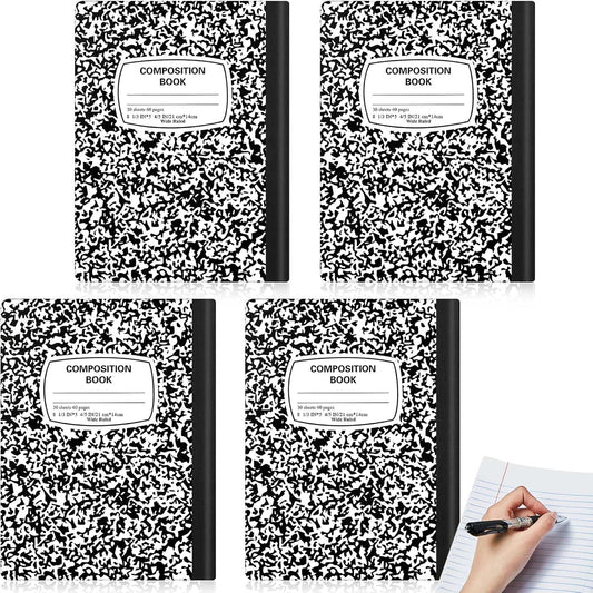 Left-Handed A5 Marble Composition Notebooks: Ideal for Lefties!