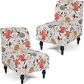 Armless Accent Chair Cover Slipcover - Stretch Fit, Washable