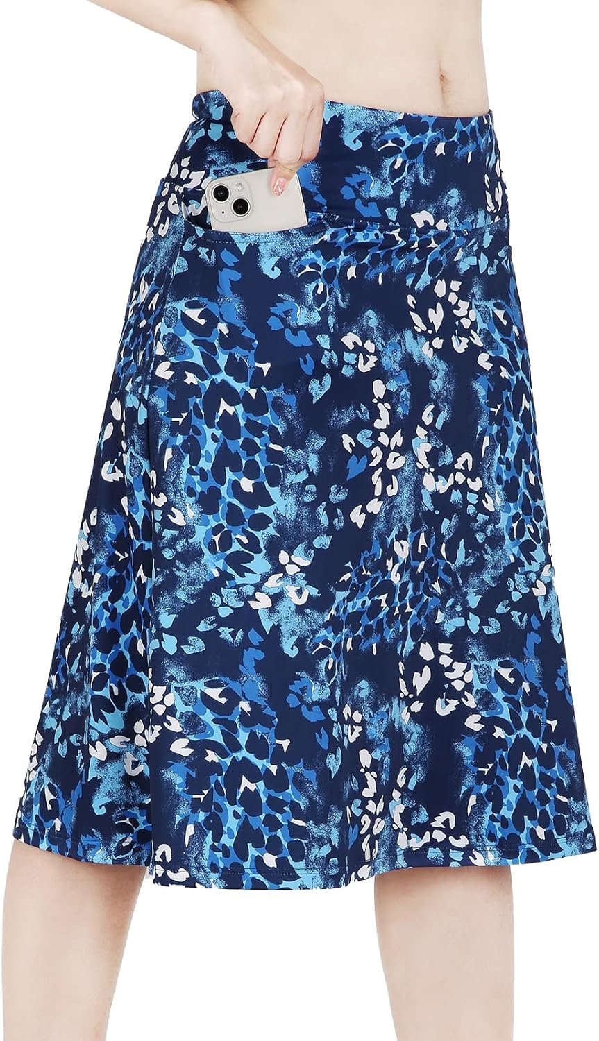Womens Skorts Modest Knee Length Skirts by CZRLHYT