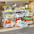 3Pcs 3 Tier Bathroom Organizers and Storage - Pull Out Under Sink