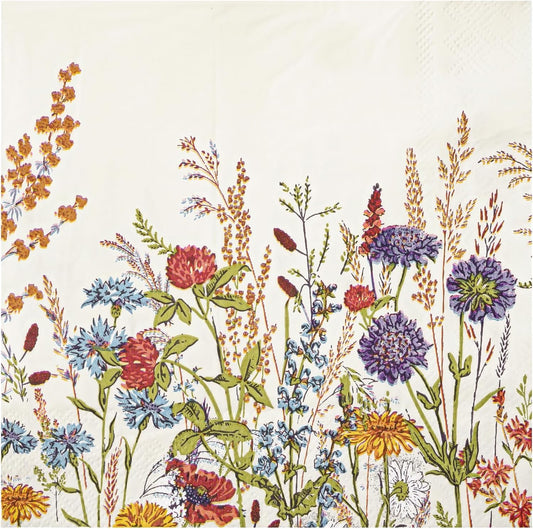 100 Watercolor Floral Cocktail Napkins - Vintage Charm for Any Occasion!
