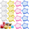 16 Pcs Patelai Silicone Lids: Fresh Food Preserved!