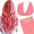 DOORES Light Pink Tape in Hair Extensions for Glamorous Looks