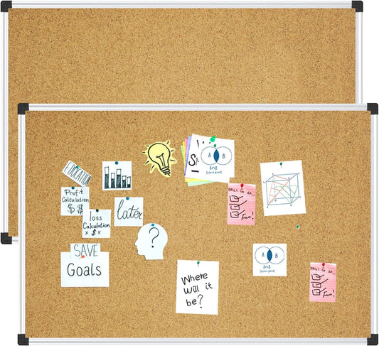 XBoard Cork Bulletin Board 48x36 inch for Vision & Memo Displays