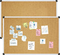 Cork Bulletin Board 36 x 24 in Pack of 2 - Durable Wall Notice Boards