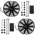 MuHize 12 in Electric Radiator Cooling Fan Pack of 2 - High