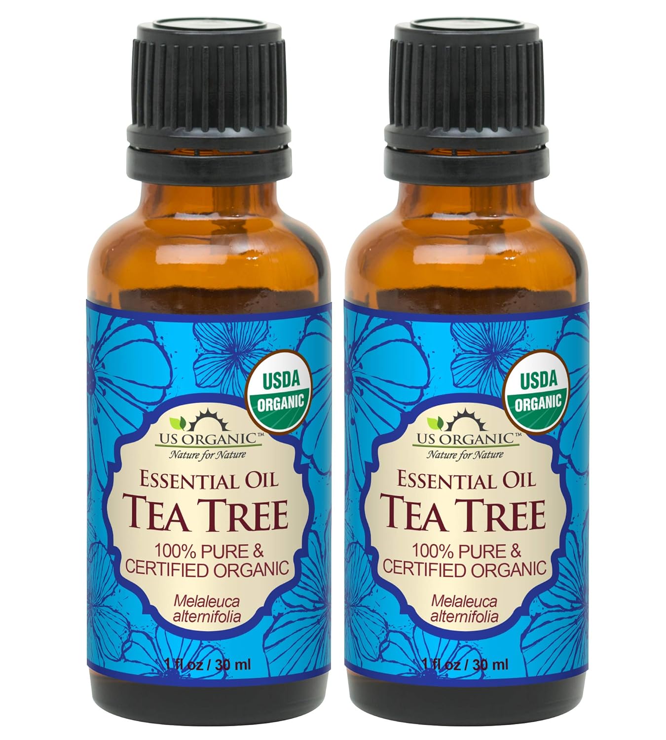100% Pure Tea Tree Essential Oil for Hair, Skin, and More