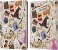 Harry Potter Hogwarts Pattern Deathly Hallows Leather iPad Pro 12.9
