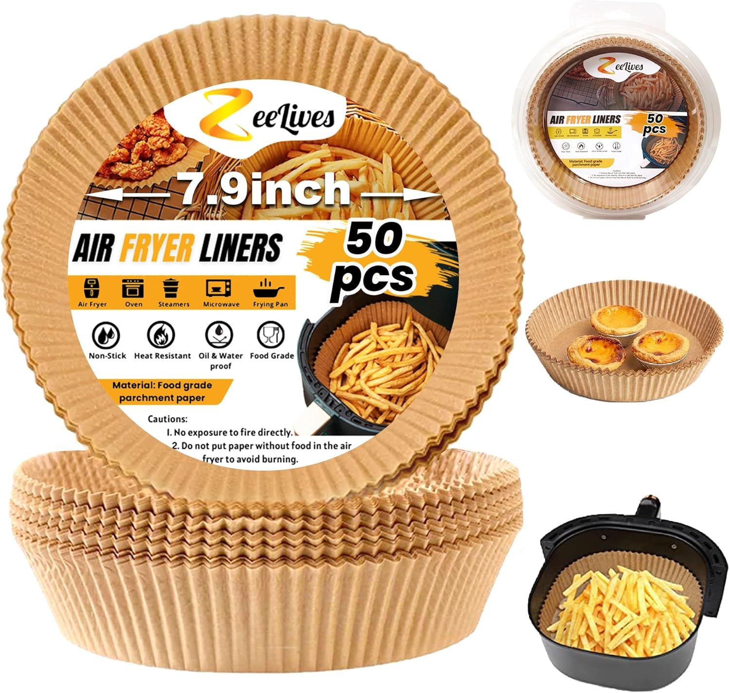 50 Non-Stick Air Fryer Liners for Perfect Results!