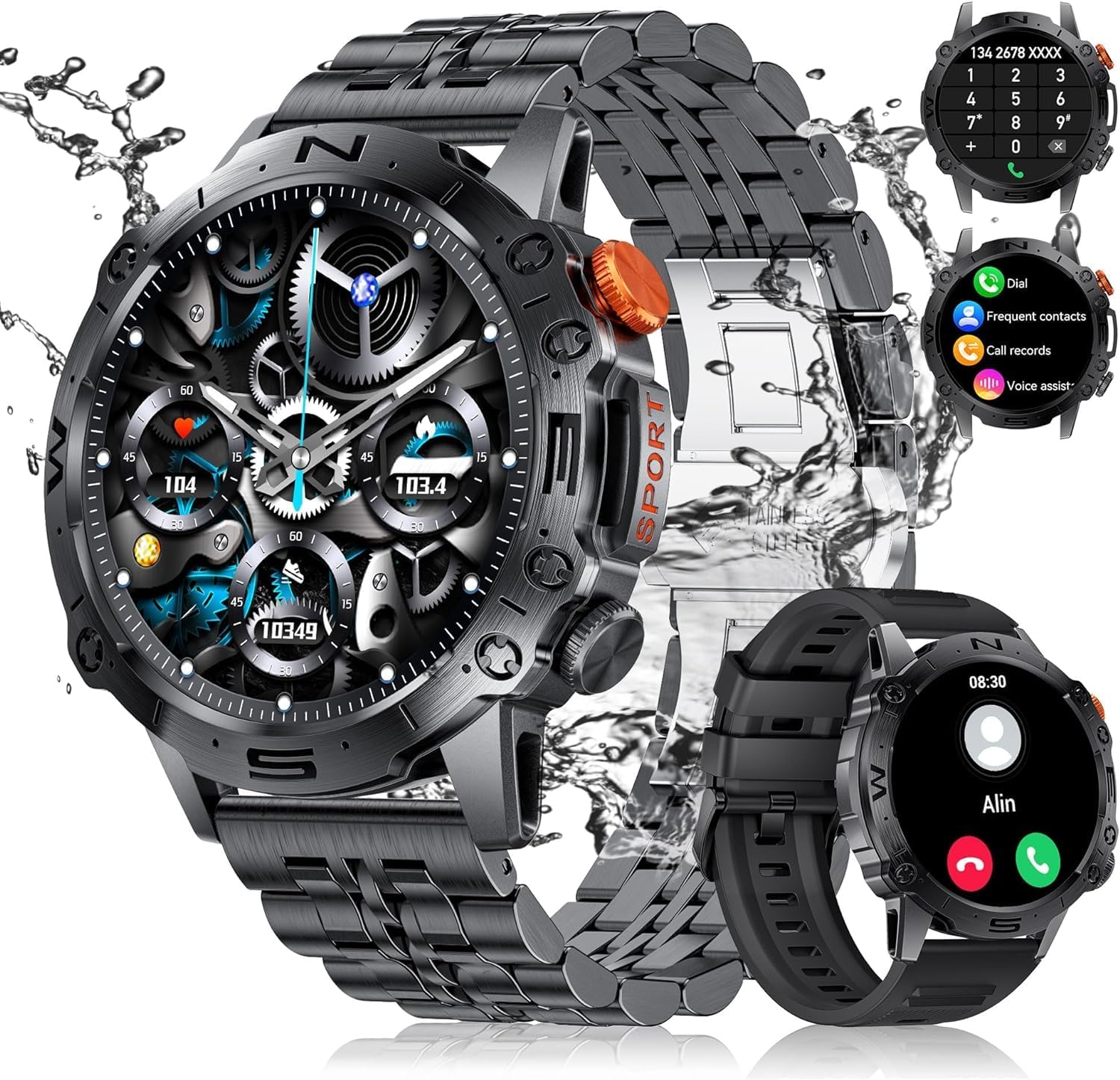 ESFOE Military Smart Watch | Answer Calls | AMOLED Display
