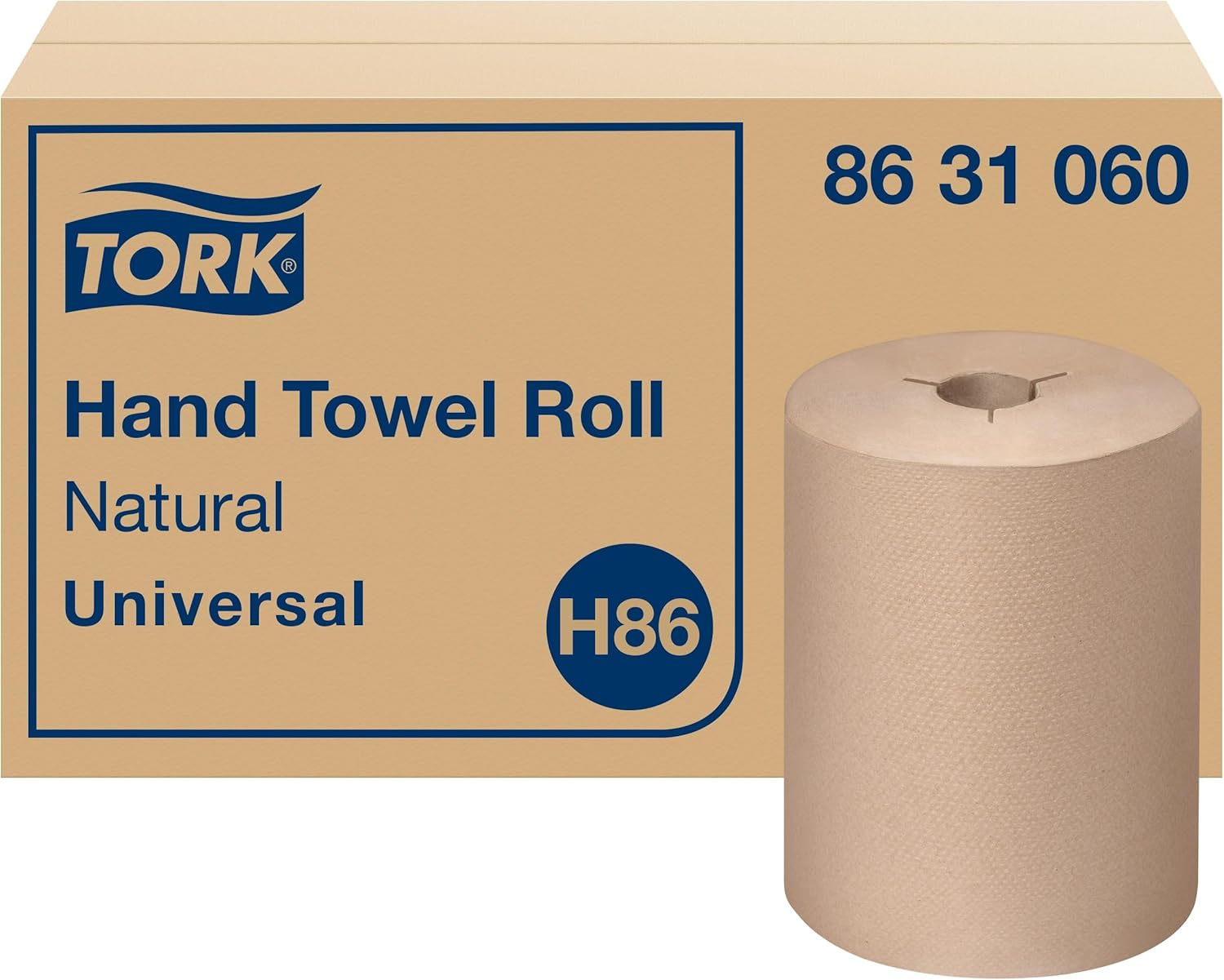 Tork Paper Towel Roll Natural H86 for Mini Dispensers, 6 Rolls