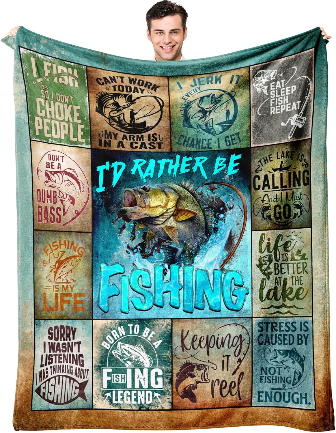 Cozy Fishing Blanket: Perfect Gift for Fishermen