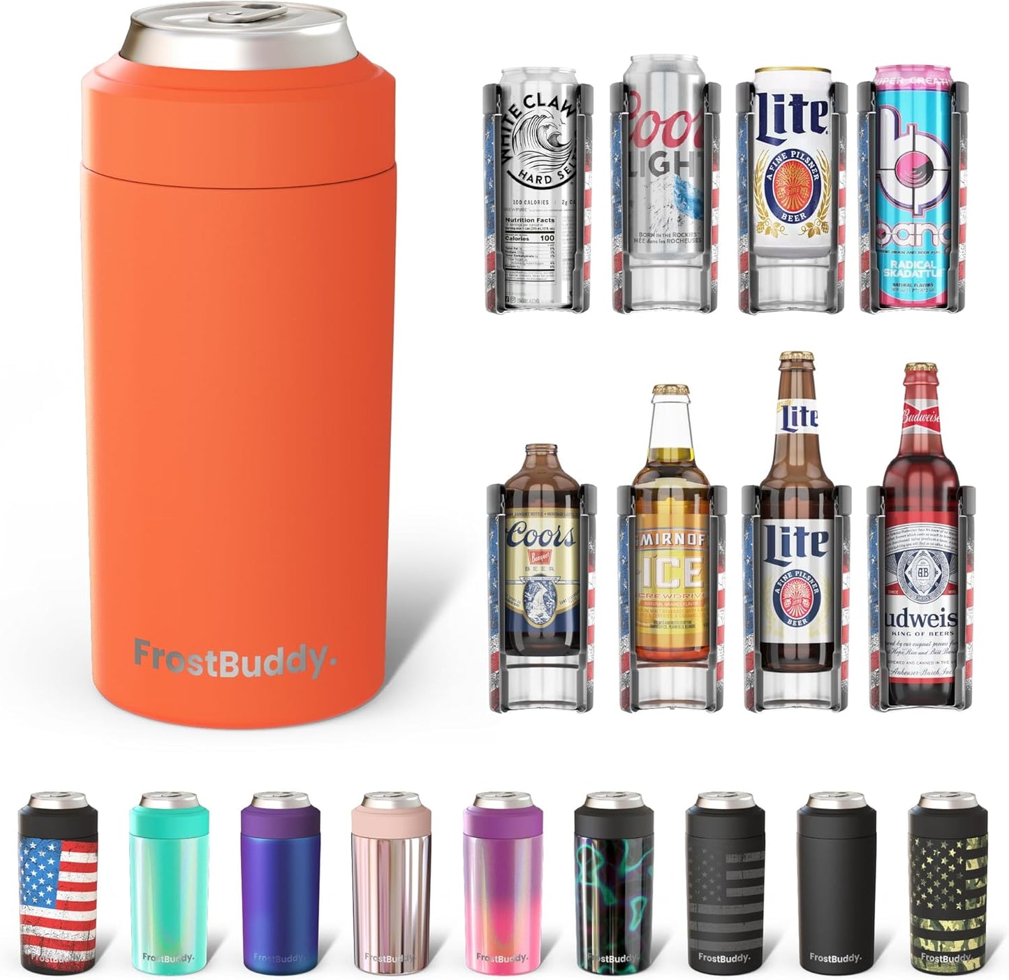 Frost Buddy Universal Can Cooler - Fits All Sizes of Drinks